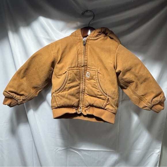 Carhartt Kids Toddlers 3T Canvas Quilted Lining Insulated Jacket